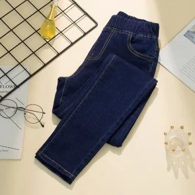 New Elastic waist Woman Vintage Boyfriend Jeans Slim Was Thin Clothes S-6XL Full Length Mom Denim Trousers Vaqueros Mujer