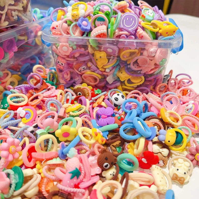 Girl's rubber band High elastic durable hair accessories do not hurt hair small scrunchie