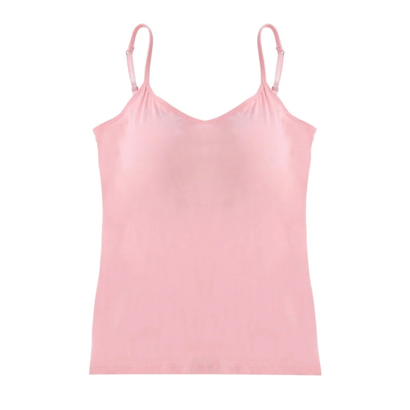 Fashion Lady Camisole Top Sexy Comfortable Without Rims With Chest Pad Sports Homewear