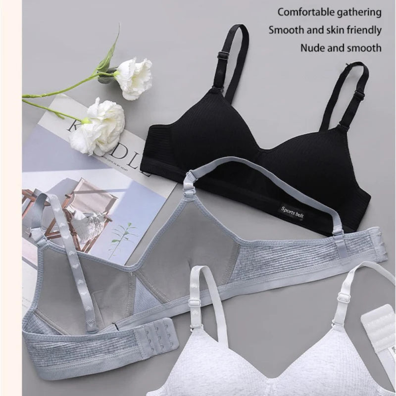 Cotton Sport Underwear For Teens Seamless Girl No Underwire Training Bra Soft Skin-Friendly School Girl Small Size Bra Clothing