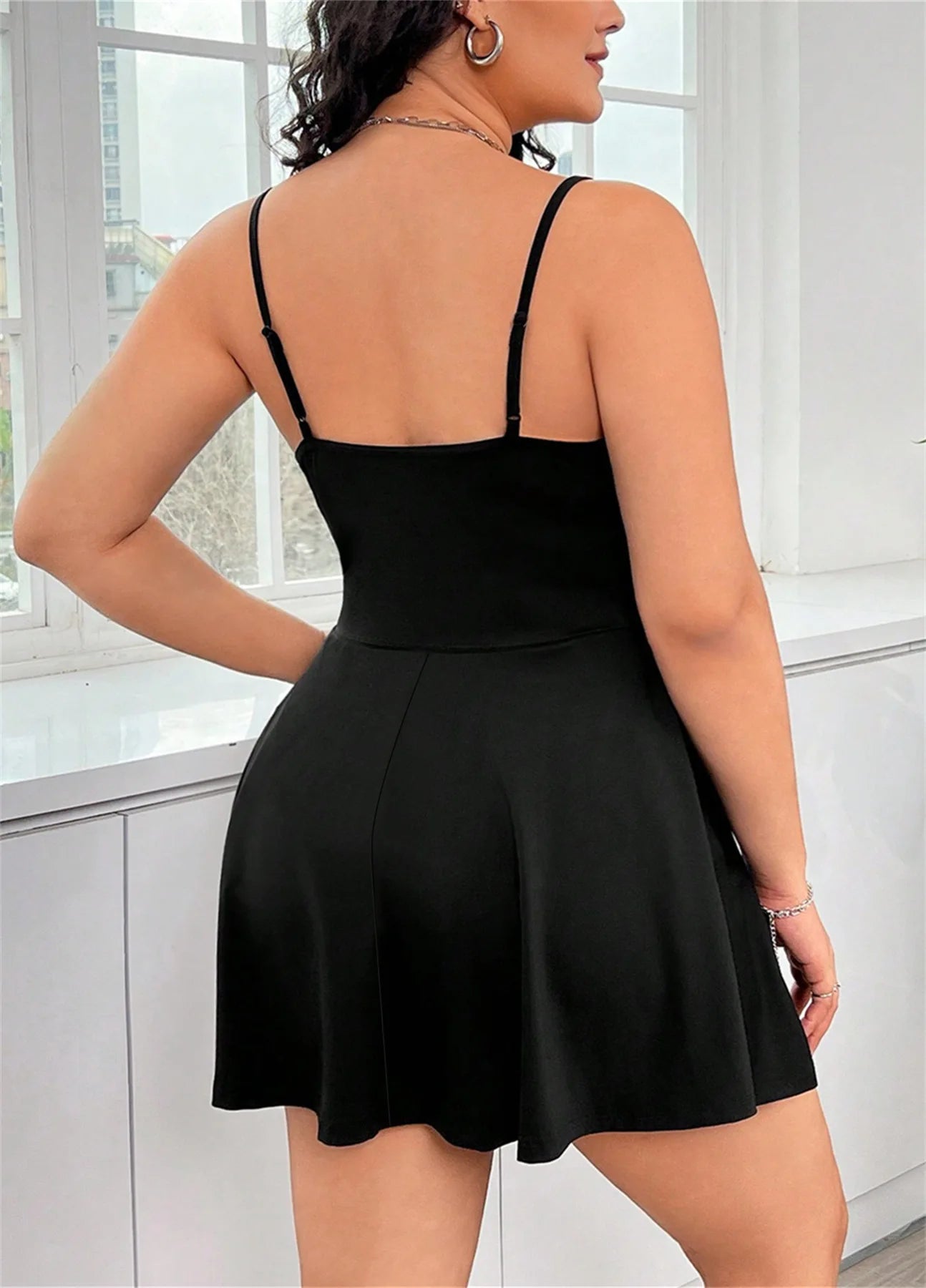 Europe And The United States Summer New Plus-Size Women Comfortable Halter Dress Sexy Backless