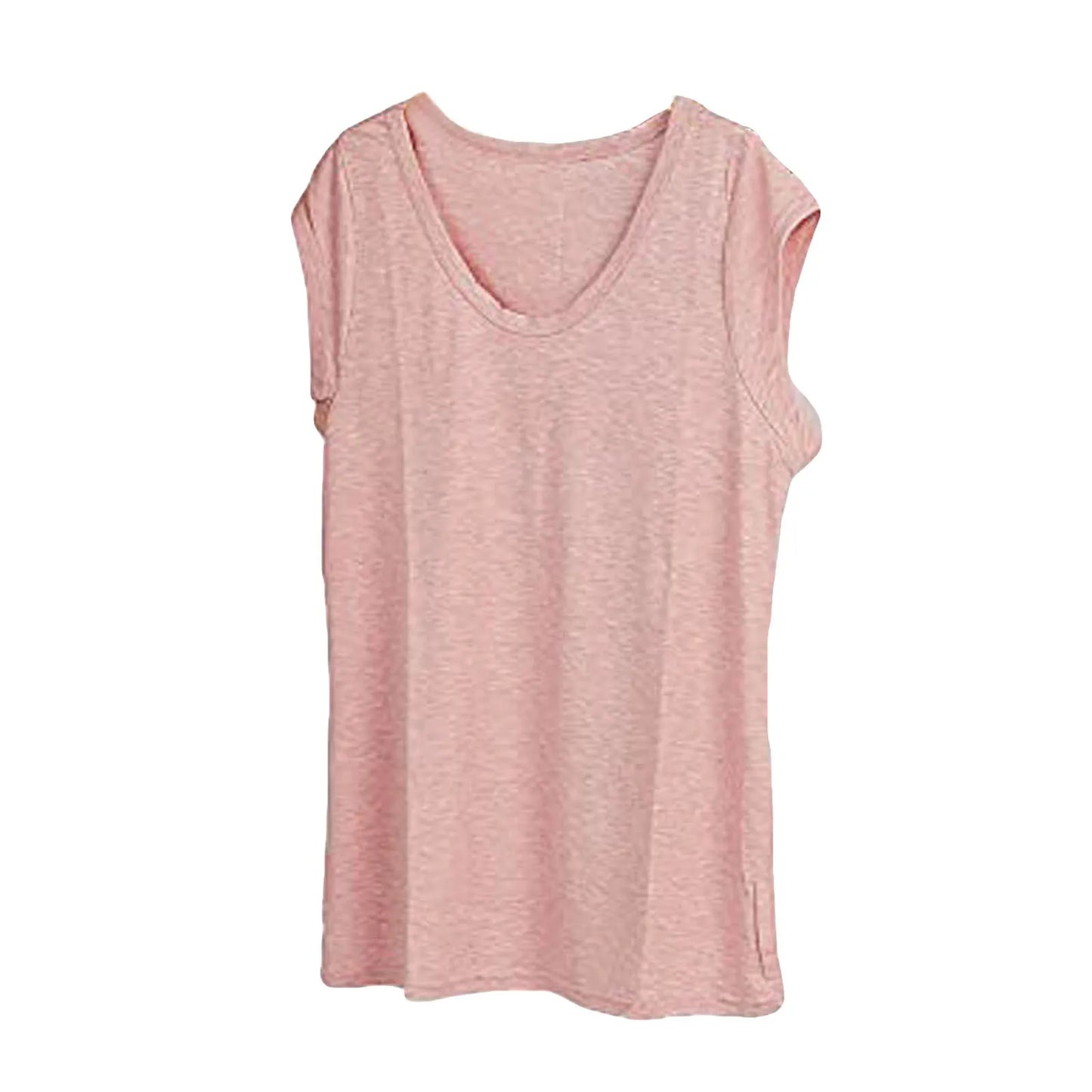 Summer Camisole Women'S V-Neck Vest Colored Cotton Solid Color T-Shirt Casual Sleeveless Vest Loose Top Fitted Vest Women'S Clot