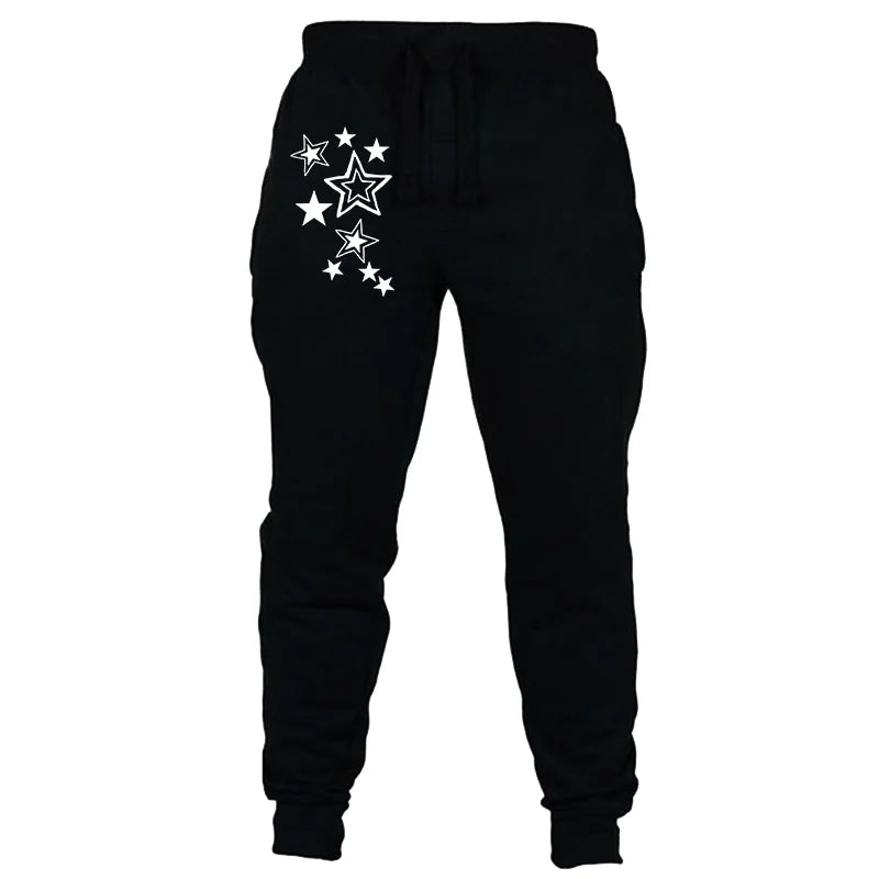 Woman Clothing Women's Baggy Pants Sweatpants Jogger Female Fashion Joggings Casual Printed Stars Full Length Sports Pants