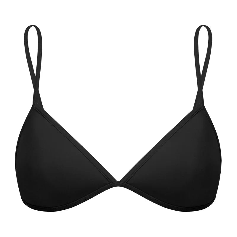 Sexy Thin Seamless Bras Women Triangle Cup Underwear Female Beauty Back Front Buckle Bra Cross Straps Tops Lingerie New