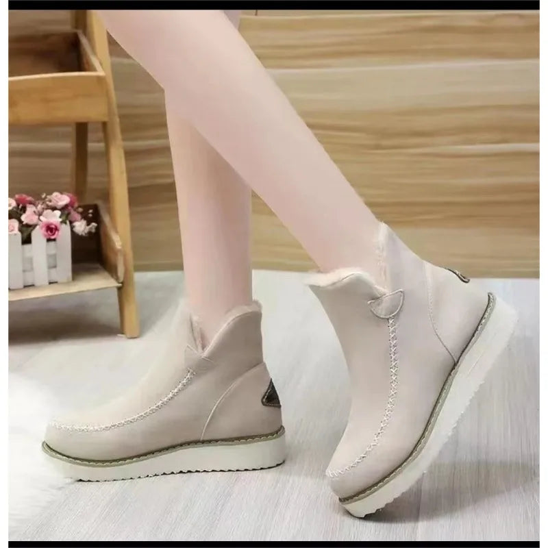 Women Snow Boots Winter Fashion Casual Warm Shoes for Women Slip on Lady Comfort Female Ankle Boot Footwear Botas De Mujer