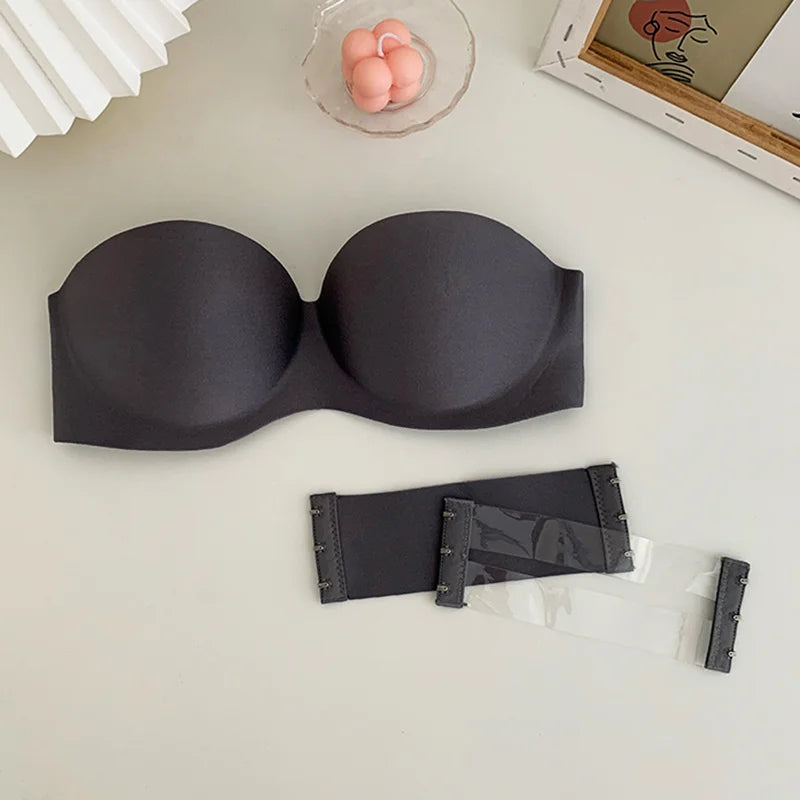 Sexy Strapless Bras Women Wireless Bralette Soft Female Underwear Ladies Seamless Bras Invisible Bra With 2pcs Straps