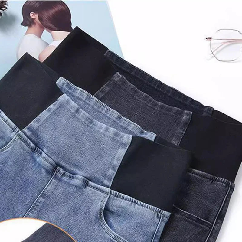 Pencil Jeans Women Spring Fall High Waist Skinny Denim Pants New Korean Casual Stretch Vaqueros Vintage Leggings Kot Pantolon