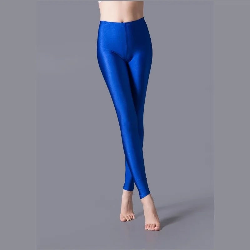 High Elastic Skinny Leggings Pencil Pants Slim Plus Size Trousers Shiny Yoga Pant For Female Sexy Skin Friendly Tight Legging