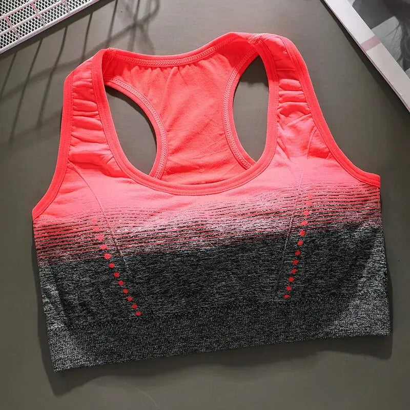 Seamless Sports Bra, Shock-absorbing, Steel Ring Free, Fashionable Vest, Breathable, Quick Drying Yoga Vest, Stress Free Fitness