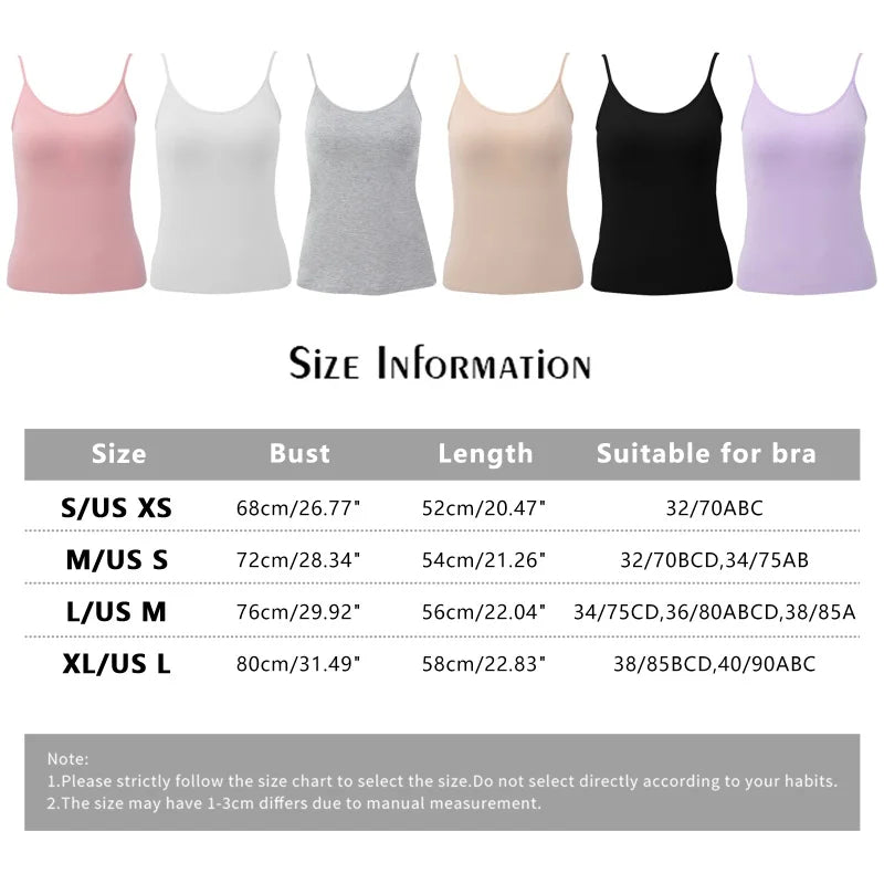 Fashion Lady Camisole Top Sexy Comfortable Without Rims With Chest Pad Sports Homewear