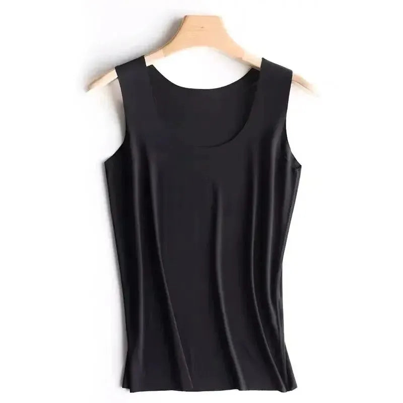 Women Summer Ice Silk Seamless Outside Inside With A All-fit Sleeveless Modal Slimming Suspenders