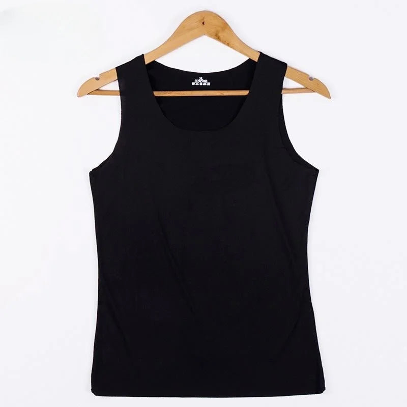 Women Summer Tight fit No trace Tanks Camis Vest Fashion Casual Sleeveless Ladies Street Tanks Tops Tees Hotsweet Bra