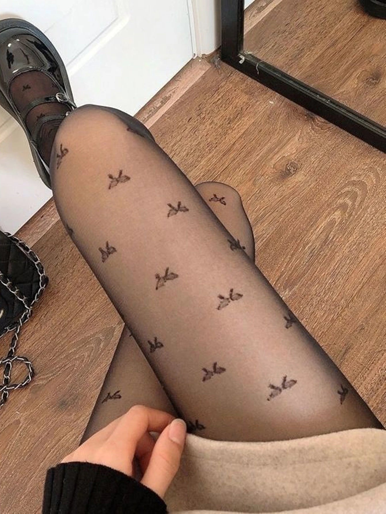 Sexy Black Stockings Women Heart Polka Dot Lolita Pantyhose Tight High Socks Female Good Elastic Stockings Erotic Lingerie