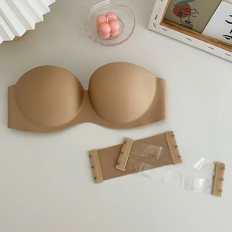 Sexy Strapless Bras Women Wireless Bralette Soft Female Underwear Ladies Seamless Bras Invisible Bra With 2pcs Straps