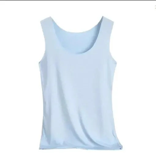 Women Summer Ice Silk Seamless Outside Inside With A All-fit Sleeveless Modal Slimming Suspenders