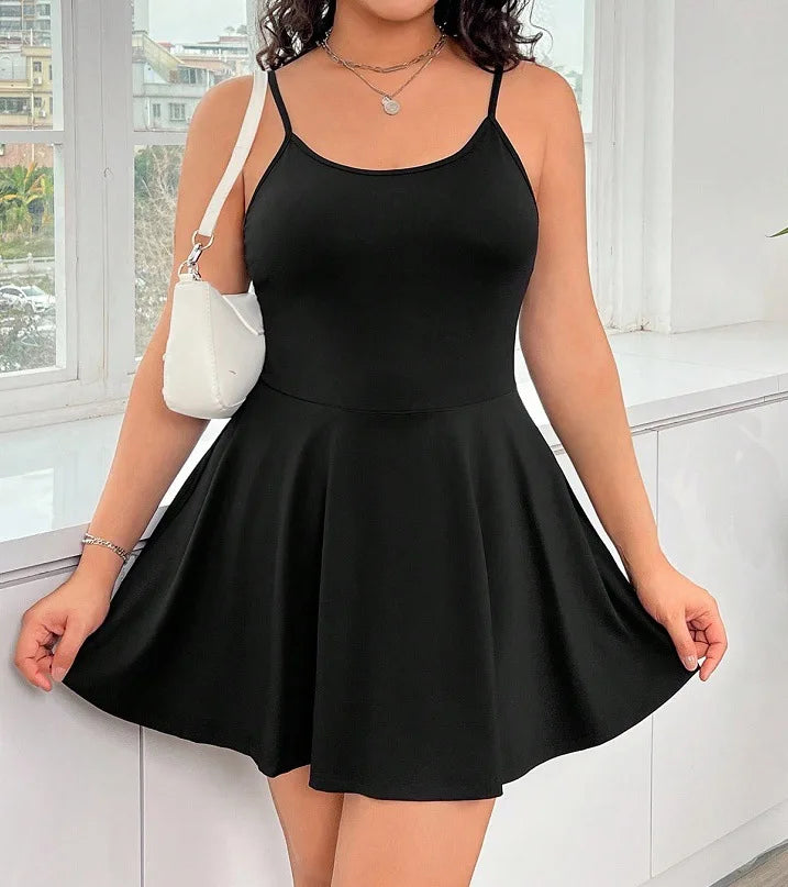 Europe And The United States Summer New Plus-Size Women Comfortable Halter Dress Sexy Backless