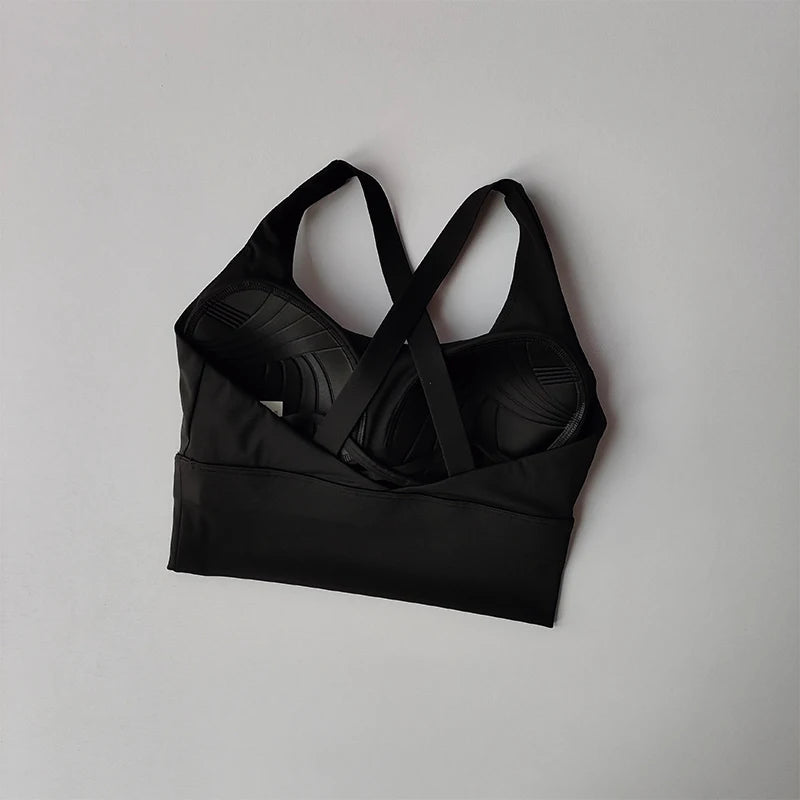 All-in-one Sports Bra Collection Breast High-intensity Professional Shock-proof Huddle Running Bra Yoga Fitness Bra Summer Cloth